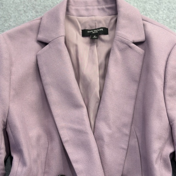 Ann Taylor Lavender Double-Breasted Blazer - Picture 8 of 8